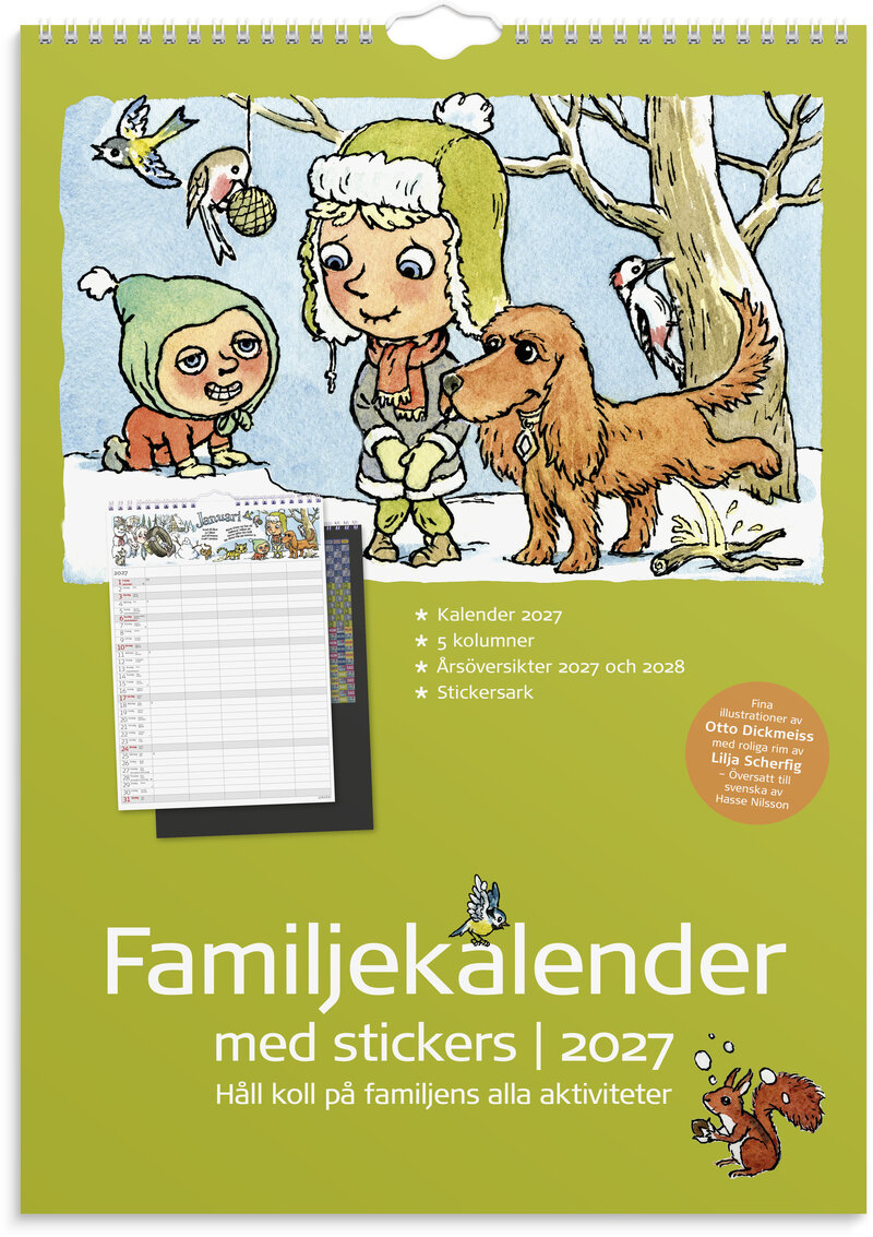 Familjekalender 2027 Stickers