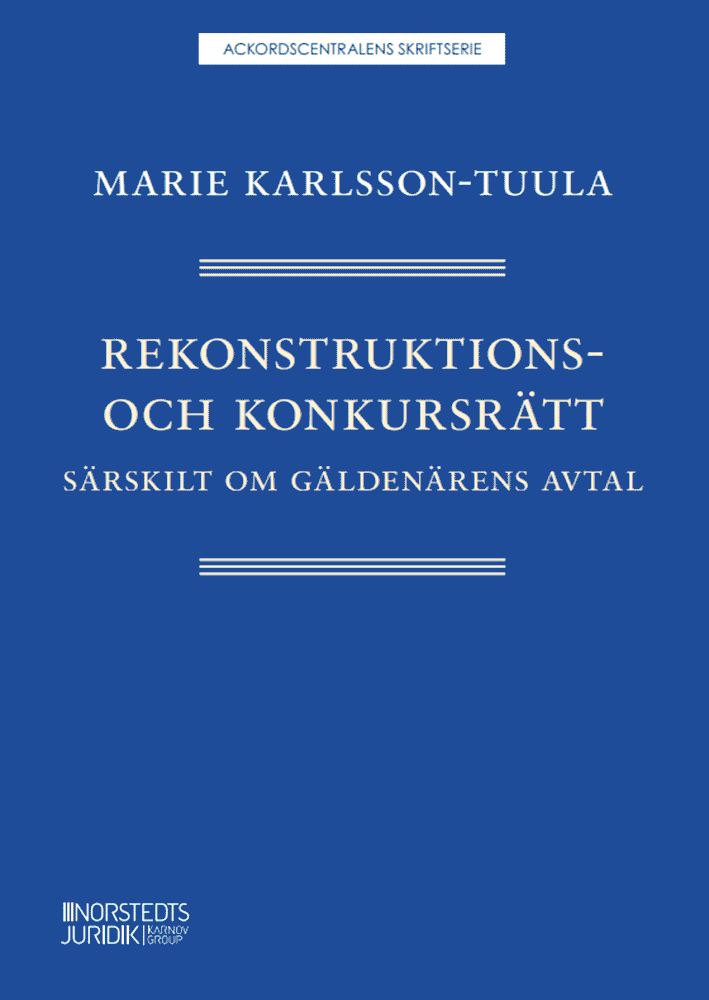 Rekonstruktions- och konkursrätt : särskilt om gäldenärens avtal