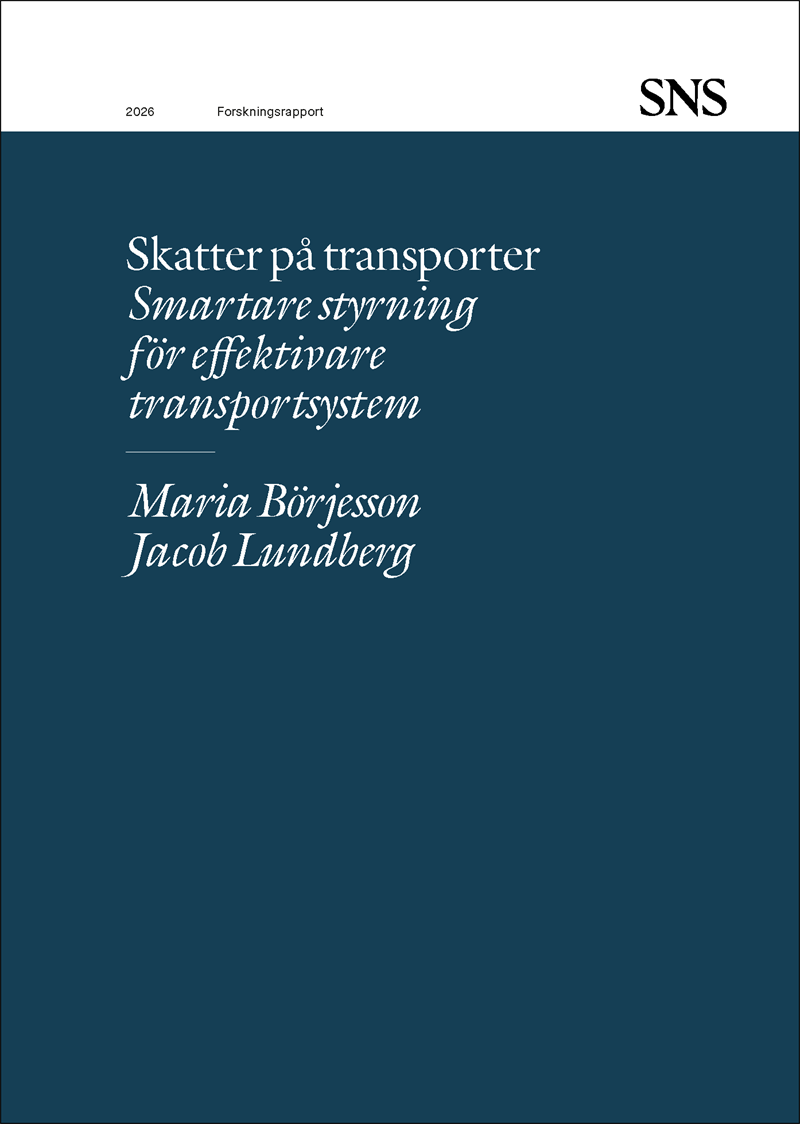 Skatter på transporter: smartare styrning för effektivare transportsystem