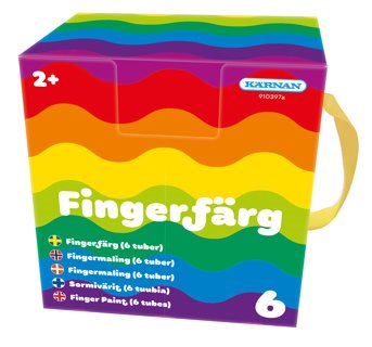 Fingerfärg 6 Tuber