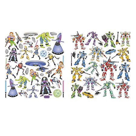 Stickers 4p Rymdrobotar