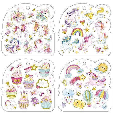 Stickers-häfte enhörningar