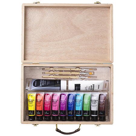 Acrylic matt set träväska