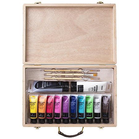Acrylic gloss set träväska