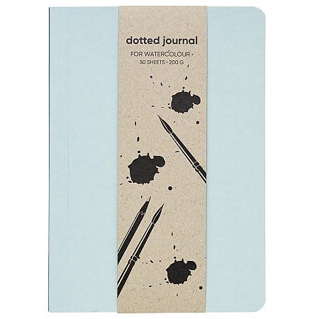 Dotted Journal akvarell blå