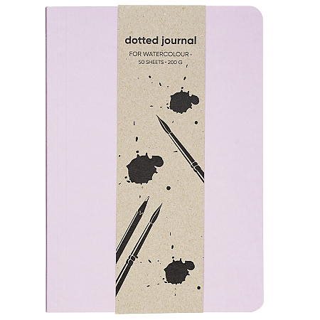 Dotted Journal akvarell rosa
