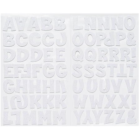Funky Foam alfabet vit