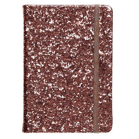 Anteckningsblock rosa glitter