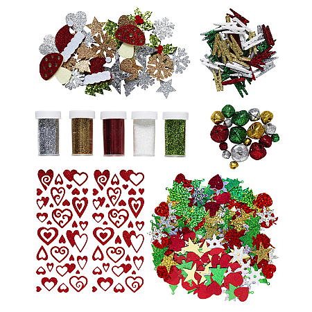 Glitter-Kit med juliga färger
