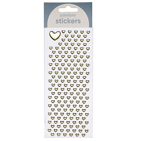 Puffy stickers guldhjärtan