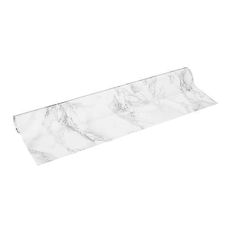 Kontaktplast 45x200 vit marmor