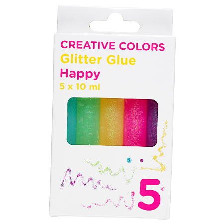 Glitterlim 5-pack happy