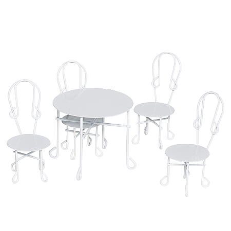 Miniatyrkit bord och 4 stolar