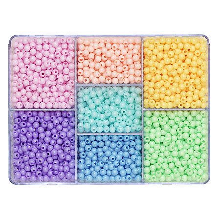 Pärlmix i 7 pastellfärger