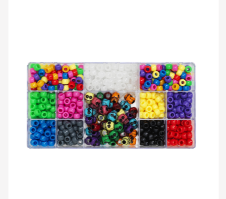 Pony Beads Skull 170g 600st
