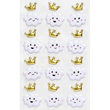 Puffystickers Moln 12 st