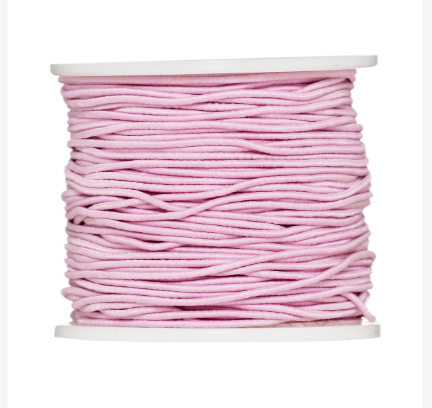Elastisk tråd 1mm/50m Rosa