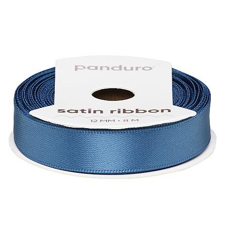 Satinband 12 mm 8 m denimblå
