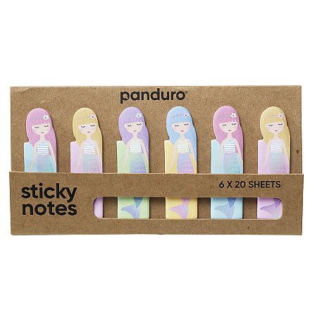 Sticky notes sjöjungfru 6x20st