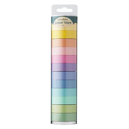 Paper Tape 12p pastell 15 mm