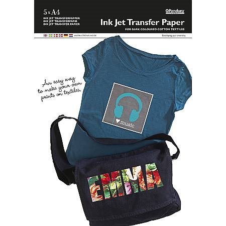 Transferpapper 5-p mörkt tyg