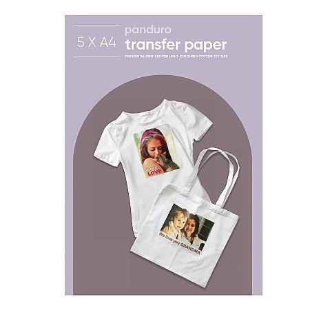 Transferpapper 5-p ljus bomull