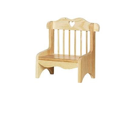 Träsoffa liten 12 cm omålad