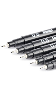Fineliner PENTEL Pointliner 0,3mm svart
