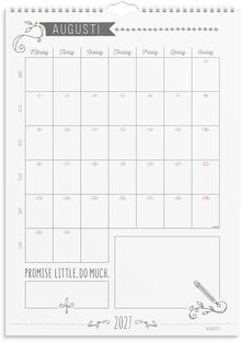 Väggkalender 2027 Doodle