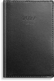 Kalender 2027 Prestige svart skinn