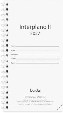 Kalender 2027 Interplano II refill
