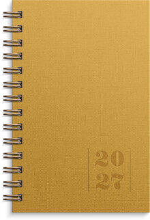 Kalender 2027 Leader Textile senapsgul