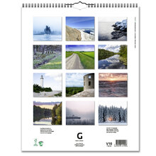 Väggkalender Swedish Nature 2024 328x405mm
