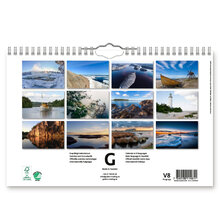 Väggkalender Swedish Seaside 2024 300x195mm