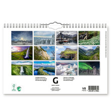 Väggkalender Scandinavia 2024 300x195mm