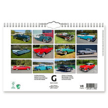 Väggkalender Classic Cars 2024 300x195mm