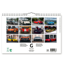 Väggkalender Supercars 2024 300x195mm