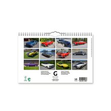 Väggkalender Muscle Cars 2024 300x195mm