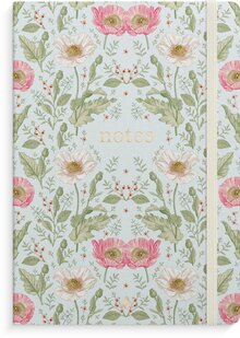 Notebook Deluxe A5 blue flower