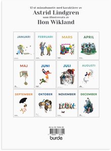 Månadstavla Astrid Lindgren & Ilon Wikland