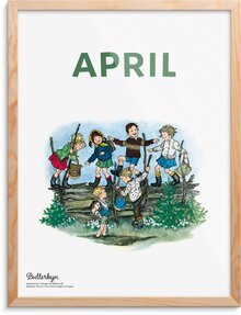 Månadstavla Astrid Lindgren & Ilon Wikland